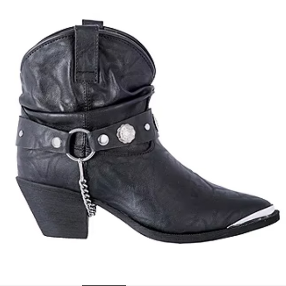 Dingo Womens Fiona Block Heel Western Boots